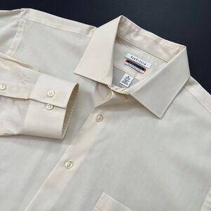 Van Heusen Mens Cream Long Sleeve Button Down Shirt, Van Heusen Collared‎ 44